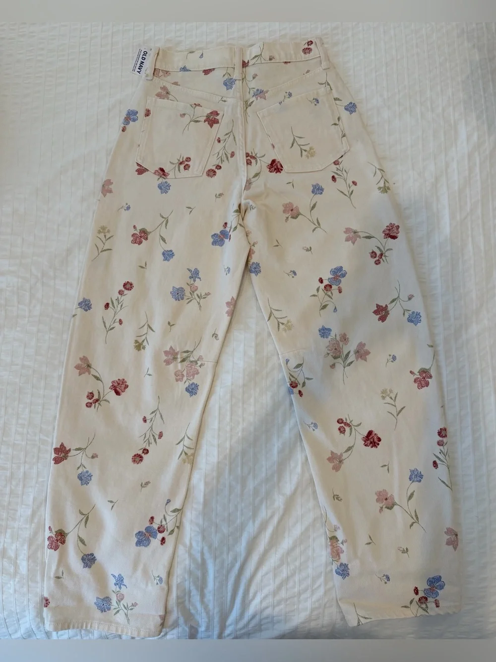 Floral barrel jeans high rise size 2 - Picture 5 of 5
